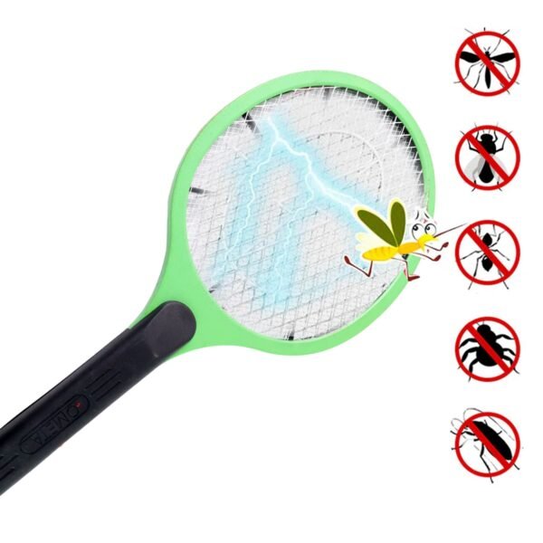 03_64c577f6-4df3-4575-bab3-eace7720cc23.jpg Green Rechargeable Electric Mosquito Killer Racket with Cable