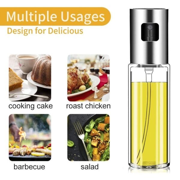 Oil Sprayer Dispenser Glass Bottle for Cooking & Multi-Use