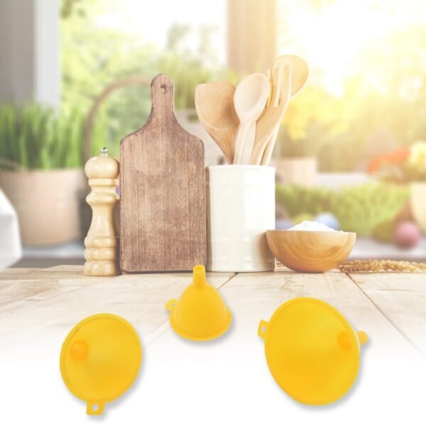 Multipurpose Funnel 3 Size Small , Medium & Big Plastic Funnel  (3 Pc Set)