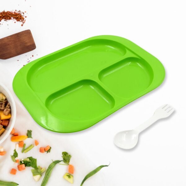 03_684b4147-da32-4636-a5cc-b0f24fcc931b.jpg Biodegradable 3-Compartment Plastic Food Plate with Spoon for Snacks (1 Pc)