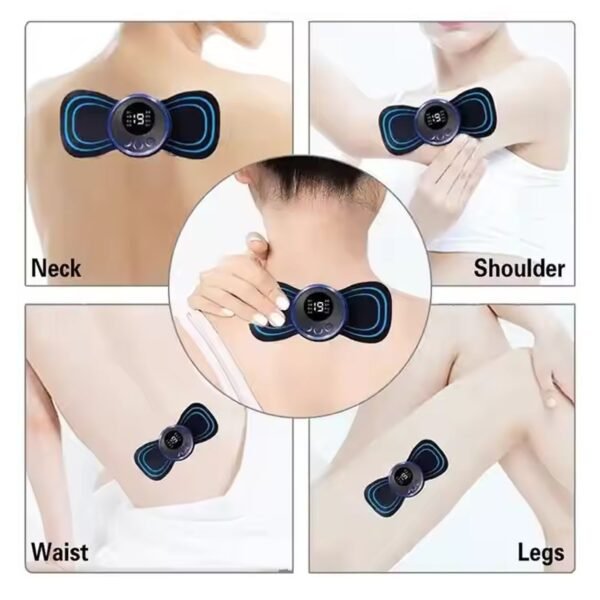 03_692db7bf-d1e0-40bd-b8b6-0fd6b3511535.jpg Butterfly Electric Neck Massager Cordless Full Body Massage Remote Controller (1 Pc)