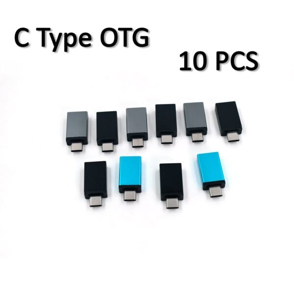 OTG Type C & USB to Micro USB Adapter (Pack of 20)