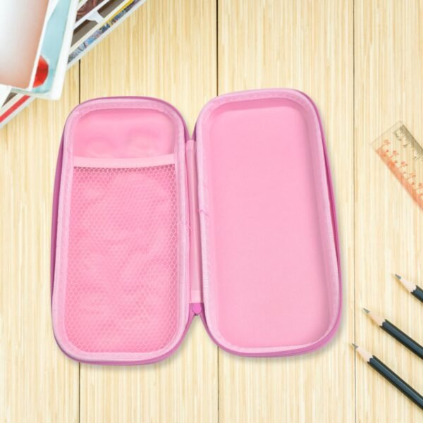 3D Cartoon Zipper Compass Box, Pencil Box (1 Pc / Mix Design)