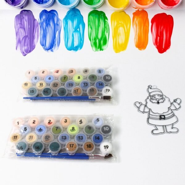 Paint by Number Kits 2 Set 19 Number Color, 6 paint brushes (2 Set)