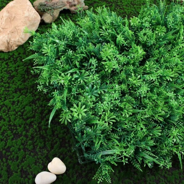 Square Grass Artificial Aquarium Fish Tank (60×40 Cm/Mix Design/1 Pc)