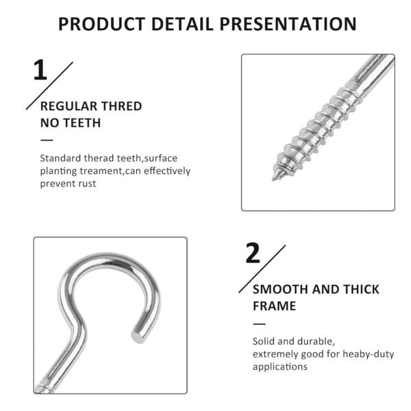 03_71e2d0eb-24c9-49f9-ab5a-3be3e3f096c9.jpg Eye Hooks Screw in Heavy Duty, Stainless Steel Eye Bolts Screw (7 Pc Set)