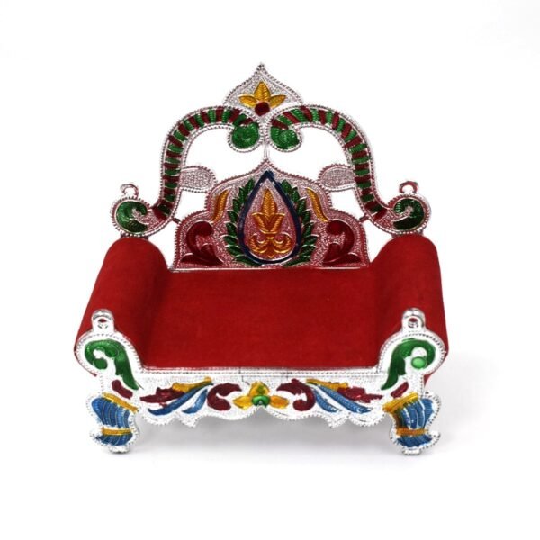 Bal Gopal Sihasan Throne - Large Decorative Stand for Home Temple Deity Display