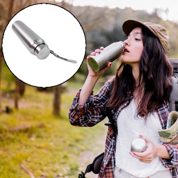 Stainless Steel Single Wall Drink Water Bottle (1000 ML)