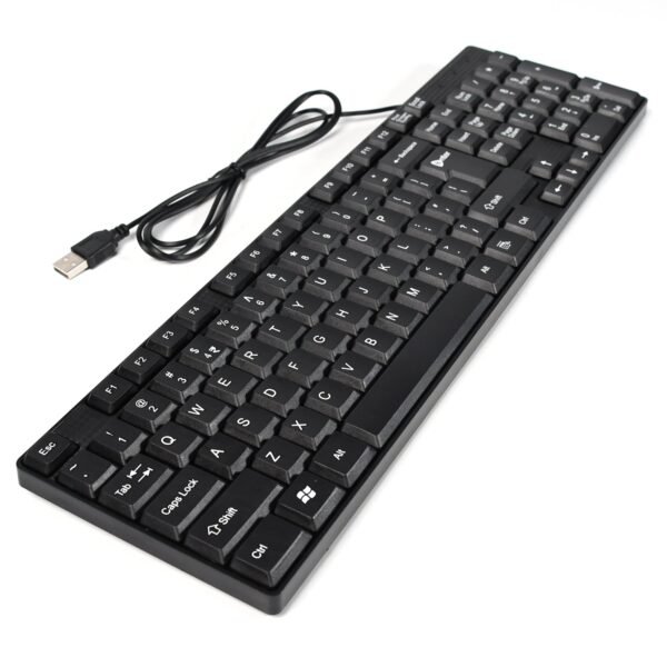 03_7881288a-e1d1-4a45-899a-584052d5b69d.jpg Wired USB 102 Keys, Ergonomic Portable Typewriter Keyboard Home Office, Plug and Play