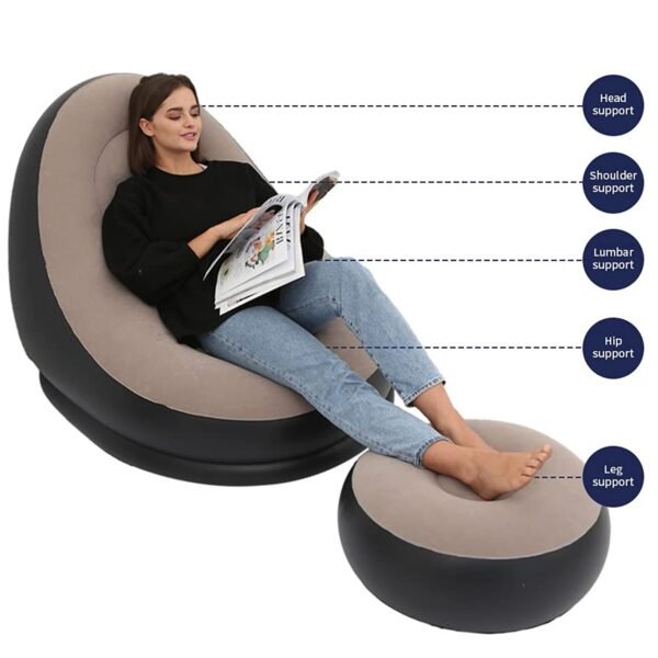 Portable Air Sofa couch & Pump for Indoor/Outdoor