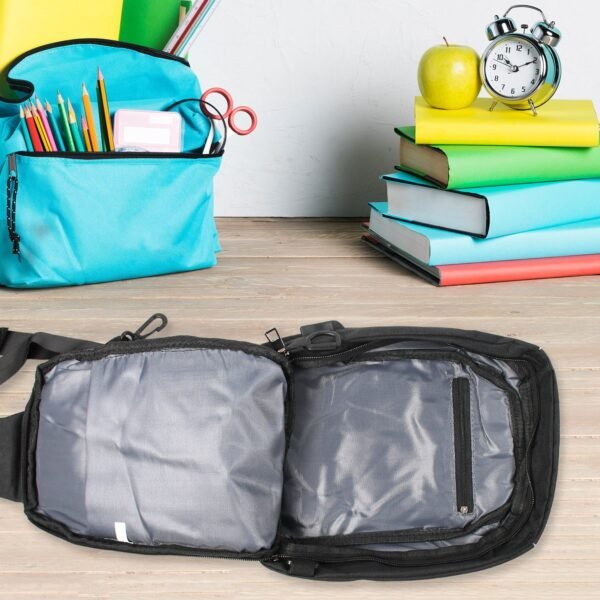 Waterproof Anti-Theft Crossbody Sling Bag – PU Leather with USB Charging