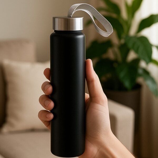 03_7b91764e-2dd1-4394-88b4-3293b78280e7.jpg Portable Stainless Steel Water Bottle with Strap (Approx 250ML)