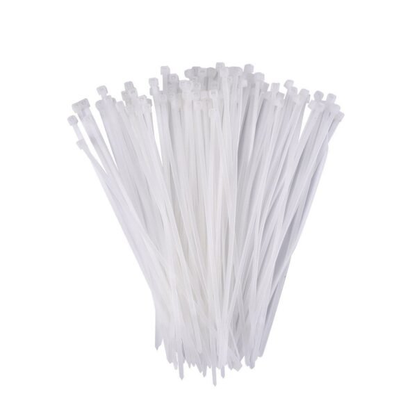 3.2×200 MM Nylon Self-Locking Cable Ties – Heavy Duty Zip Wire Tie (Pack of 100, Black)