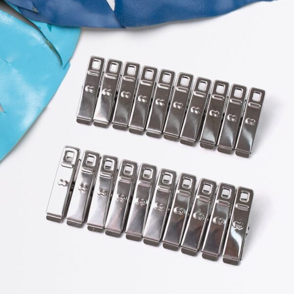 03_807d63e7-6f5c-419e-b91e-b1bc8e312c08.jpg Cloth Drying Pins Stainless Steel Cloth Clips (20 Pcs Set)