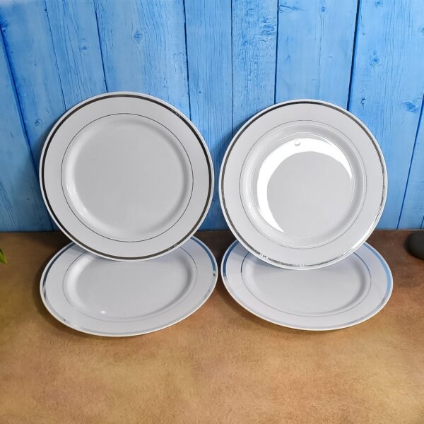03_8119fee6-06f5-4671-a7ec-5d3635c50f76.jpg Round Plastic Dinner Plates Wedding Birthday Party Tableware Supplies (6 Pcs Set)