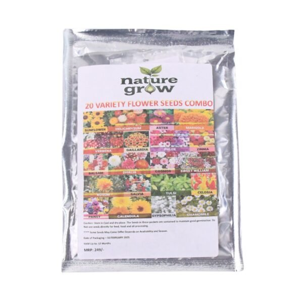 Seeds 20 Varieties of Flower Seeds Combo (1 Pkt / 20 Varieties)