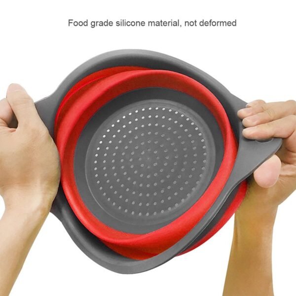 Round Sil Strainer – Foldable Multi-Use Kitchen Strainer for Cooking