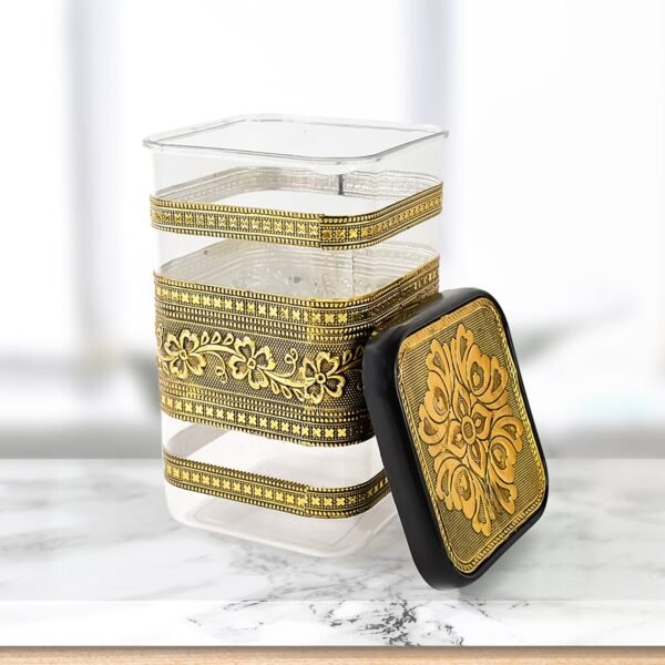 Plastic Rajwadi Container 2pcs set 1100ml