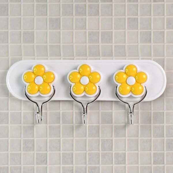 Multipurpose Strong & Hook Self-Adhesive hooks for wall Heavy Plastic Hook (1 Pc)