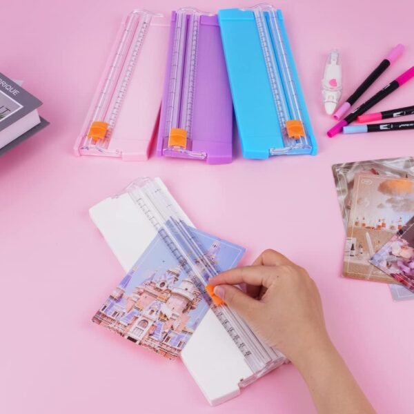 Paper Cutter, A5 Mini Paper Cutter, Portable Paper Cutting Machine (1 Pc / Mix Color)