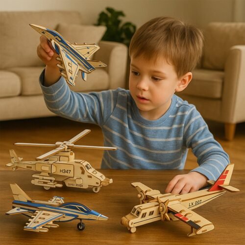 03_839a2645-cebc-404b-a3dc-77e28e34b89b.jpg 3D Wooden Aircraft Puzzle DIY Assembly Kit (Mix Design – 1 Set)