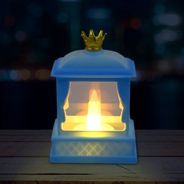 Acrylic Battery Operated Mini Square LED Lantern, Diwali (1Pc)