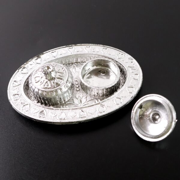 Oval Shape Special Puja Thali (1 Pc / Mix Design)