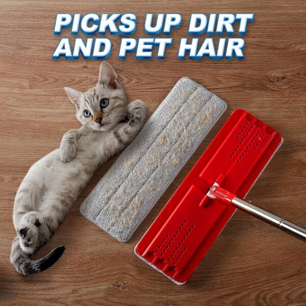 03_86294eae-da59-47c3-a9d2-ac9b037f5aab.jpg Reusable Microfiber Mop Pad Replacement (1 Pc)