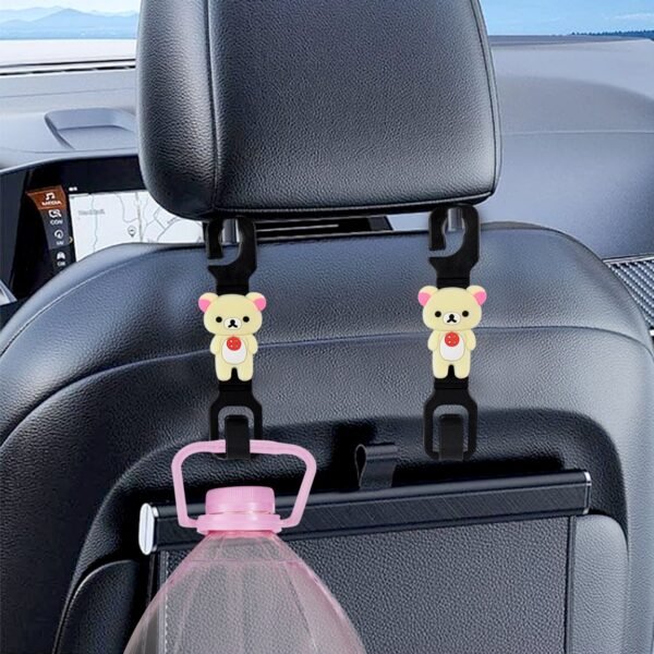Multi-Purpose Car Seat Headrest Hooks (Mix Design / 2 Pc Set)