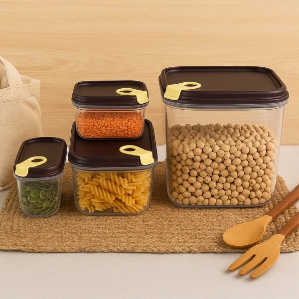 Ritu Push 'N' Lock Airtight Food Storage Container Set (4 Pc)