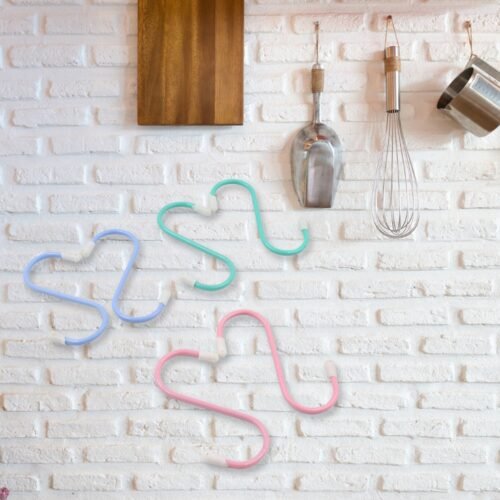 S Shape Metal Hooks for Hanging, Heavy Duty S Shaped Hooks (6 Pcs Set)