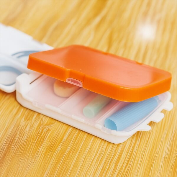 03_8c55e9ba-9cd4-483b-baca-93ac6f62eaa1.jpg Portable Orange Dual-Sided Pill Organizer Box (1 Pc)