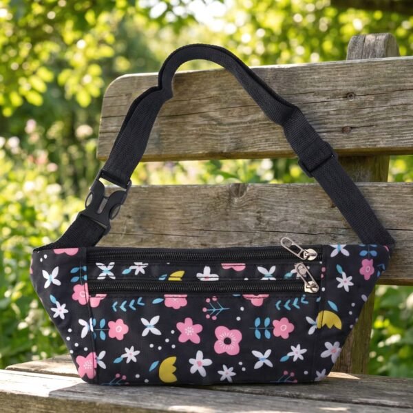 Floral Print Adjustable Waist Bag / Fanny Pack (1 Pc)