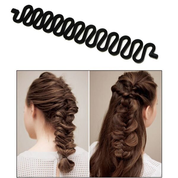 Fishbone Bun Maker Hair Tool for Women for Easy Hairstyling at Home & Parlours