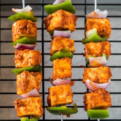 Square Stainless Steel Barbecue Grill with Wooden Handle