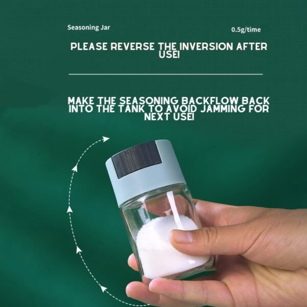 Adjustable Spice Dispenser Glass Jar(1 Pc)