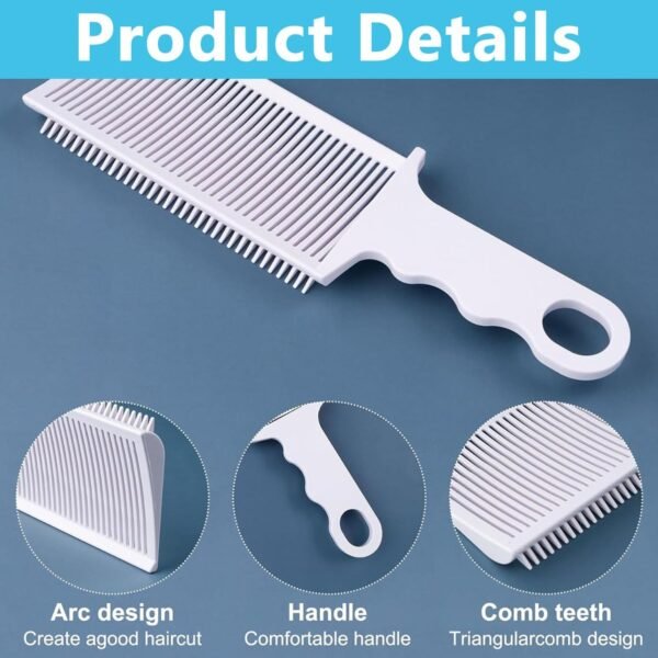 Ergonomic Flat Top Hair Clipper Comb – Styling Brush & Comb Tool (1 Pc)