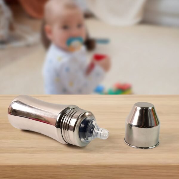 Apex Stainless Steel Little Champ Baby Feeding Bottle  (250 ml)