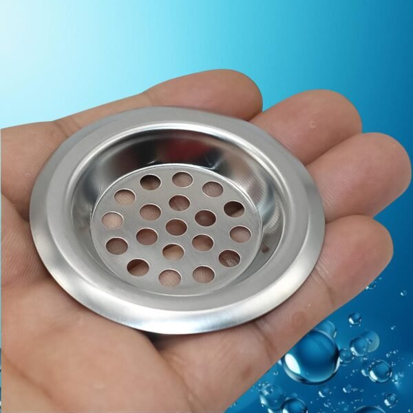 03_954d4d3c-0ef0-4324-ba26-5c7fa6bee40b.jpg Bathroom Kitchen Stainless Steel Basin Sink Drain Strainer (2 Pc Set)