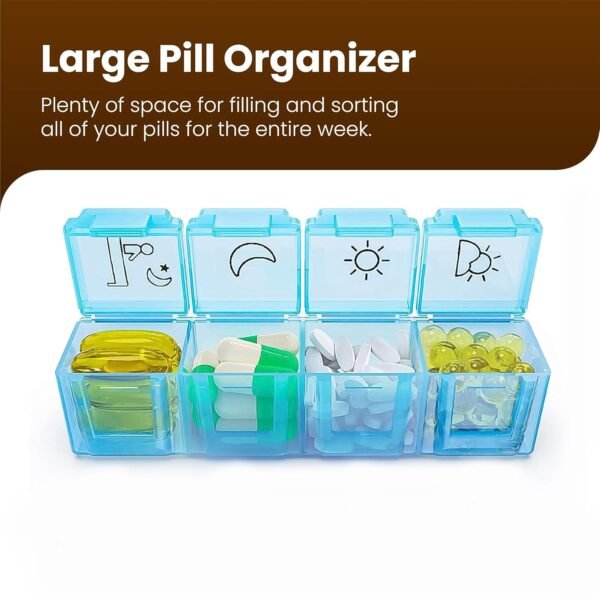 28 Grids Weekly Pill Organizer Box
