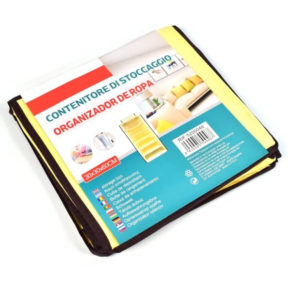 6 Shelf Hanging Closet Organizer Breathable Material Keeps Away Dust and Odors