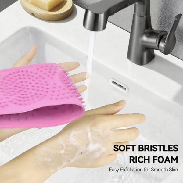 Premium Silicone Back Scrubber Belt – Body Exfoliating Bath Brush