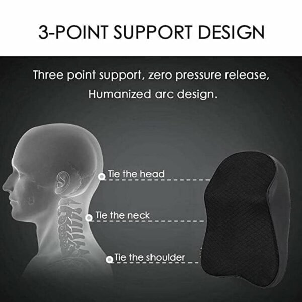 Ergonomic Car Seat Headrest Neck Support Cushion (1 Pc)