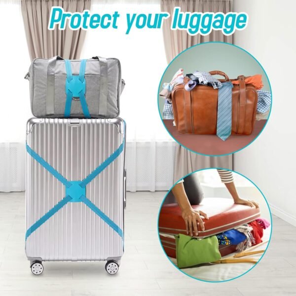 Adjustable Luggage Travel Bag Strap Belt - (1 Pc)