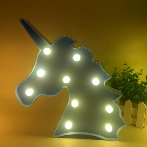Unicorn Shaped LED Decorative Night Light (1 Pc)
