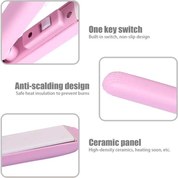 Beauty and Personal Care Professional Ceramic Plate Mini Hair Styler