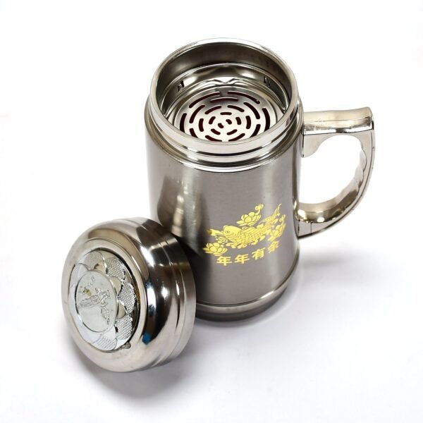 DOUBLE STAINLESS STEEL MUG BOTTLE FOR TRAVEL, HOME, OFFICE, SCHOOL 400ML, Tumbler