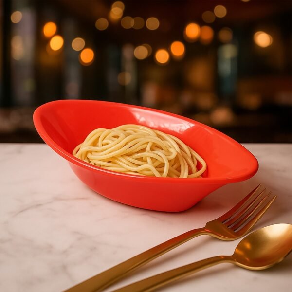03_a792b54f-d4c2-4463-b5c1-aad2b2743f11.jpg Plastic Marin Serving Bowl – Elegant Oval Deep Bowl (1 Pc / Red)