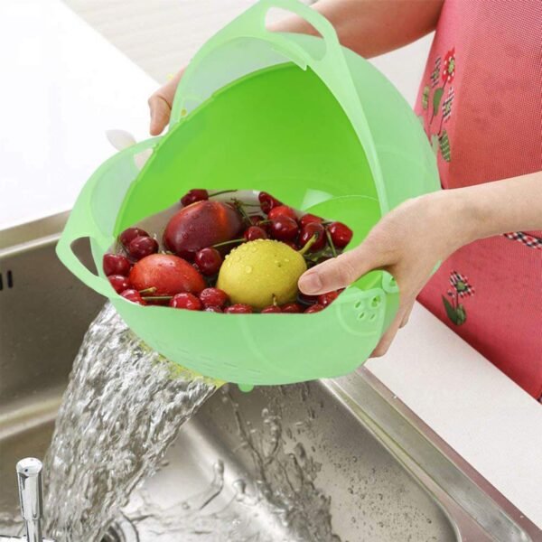 Apex Smart Basket 3in1 Multiuse Fruit And Vegetable Bowl  (1 Pc / Mix Color)