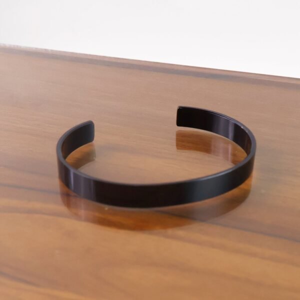 Stylish Black-Plated Stainless-Steel kada (1 Pc)